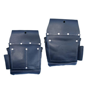 Heavy Duty Top Grain Leather <b>Tool</b> <b>Belt</b> 18 Pockets Hammer Holder Tape Clip - Product Image 2