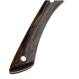 Juego de 4 cuchillos para carne de acero inoxidable con hojas afiladas y mangos de madera, en caja de regalo, para carne de res, mesa de comedor y cenas. - Product Image 3