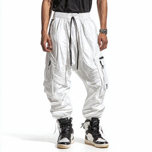 Biker PU Leather Street Style Pants for <b>Men</b>-Motorcycle Riding Pants with Breathable & UV Protection - Product Image 6