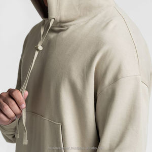 OEM High Quality Custom Men's Cotton Pullover Hoodie Winter Streetwear Plain Sweatshirts with Logo Printed - Product Image 2