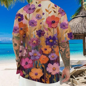 Dernière Nouveauté : Chemise Homme Imprimée Personnalisée avec Logo OEM, Grande Taille, Style Streetwear, pour Adultes, à Prix Réduit - Product Image 2