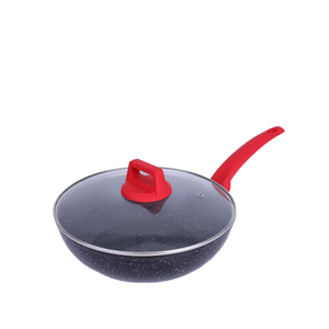 Wok moderne antiadhésif avec base à induction puissante, technologie de chauffage uniforme et poignée confortable pour de meilleurs résultats culinaires - Product Image 1