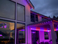 Lumière de Noël permanente en plein air, lumière de pixel LED RVB, point lumineux, SMD5050, RVB, lumière de pixel LED pleine couleur, lumière de Noël