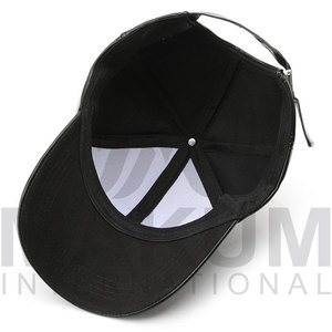 Nueva Gorra de Béisbol de Piel Sintética para Verano, Gorra de Béisbol Vintage de Color Sólido, Gorra Deportiva para Exteriores con Protección Solar - Product Image 3