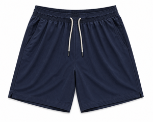 Shorts décontractés gris uni pour hommes, respirants, à taille élastique, tricotés, séchage rapide, écologiques, anti-plis, avec poches, fabrication OEM - Product Image 6