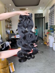 Extensiones de Cabello Remy Virgen de Alta Calidad, Precio de Fábrica, Ondulado y Voluminoso, Doble Trama a Máquina, Vietnamita, Grado Superior, Marca Vnhl - Product Image 5