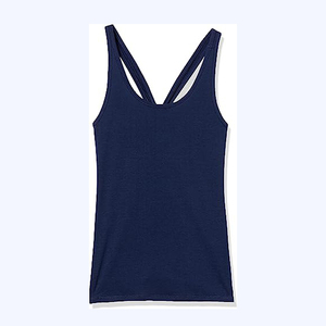 Women's <b>Racer</b>-<b>back</b> Gym Stringer <b>Vests</b> Activewear Yoga Fitness Tank Top Polyester/Cotton Canvas Quick Dry O-Neck Single tank Top - Product Image 4