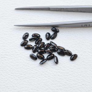 พลอยออนิกซ์สีดำธรรมชาติทรงรีเหลี่ยมเพชรพลอยขนาด 3x4 มม.-10x14 มม. สำหรับทำเครื่องประดับและอุปกรณ์ตกแต่งในราคาที่เหมาะสม - Product Image 2