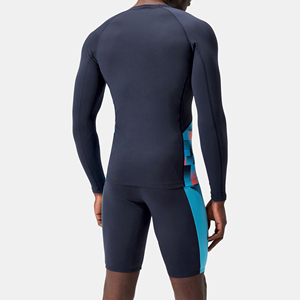 High Quality ODM OEM Customized Long Sleeve Rash Guard Men Spandex/Polyester UPF50 Printed <b>Compression</b> Quick Dry Breathable - Product Image 3