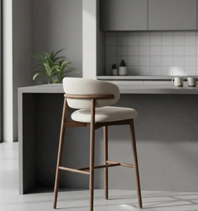 Taburete de Bar de Cuero Genuino Metropolis de Lujo con Estructura de Acero Negro/Bronceado, Diseño Industrial Moderno para Loft, Premium para Hogar, Bar o Comedor - Product Image 1