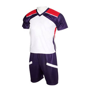 Ensemble de maillot et short de lacrosse sublimé violet personnalisé avec nom et numéro d'équipe, respirant et à séchage rapide, vêtements de sport - Product Image 1