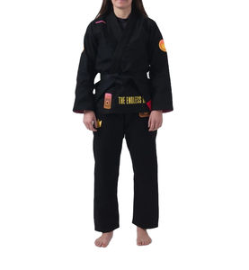 Chaqueta Kimono Oversize de Cuero Estilo Boho Japonés con Cuello Alto y Logo Frontal para Judo y Artes Marciales al por Mayor - Product Image 1