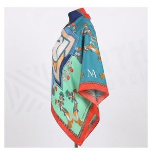 NORTH APPROACH Women's Square Silk Scarf Floral Print Elegant Multi-Functional Fashion Accessory All Seasons - Product Image 3