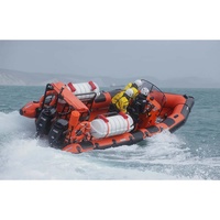 Bateau de sauvetage professionnel certifié CE, 8,6 m, équipé de deux moteurs de 300 CV pour une utilisation d'urgence