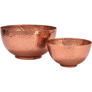 Cuenco de Cobre Puro Martillado, Vajilla Grande con Acabado Brillante, Cuenco para Frutas y Bocadillos, Fabricante de Cuencos de Cobre en India - Product Image 1