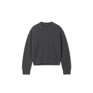 Pull tricoté oversize à épaules tombantes personnalisé pour femme, style streetwear, fournisseur en gros de marques privées - Product Image 1