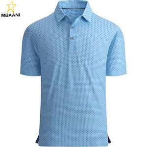 Camisa de Golf para Hombre, Absorbente de Humedad, Secado Rápido, Camisas Polo Deportivas con Estampado para Hombre - Product Image 1