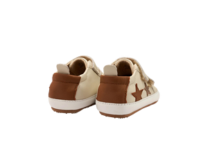 Zapatos Casuales Beige para Bebé, Parte Superior de Cuero Genuino, Suela de Goma, Soporte de Arco, Antideslizantes, Ligeros, Cierre Deslizante, Unisex, 0-6 Meses - Product Image 3