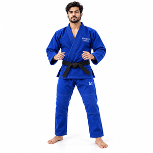 Kimono de Jiu-Jitsu Brésilien et Uniformes de Judo en Coton 100% Écologique Respirant, Tissage Perlé 360 GSM, Logo Frontal Personnalisé, Qualité Supérieure, Tailles Plus - Product Image 1