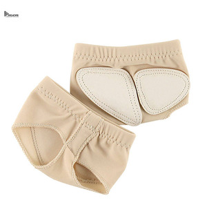 Chaussures de danse à demi-semelle personnalisées en tissu extensible avec logo imprimé pour la danse, pour commande en gros - Product Image 1