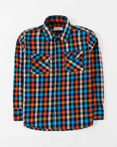 Chemise en flanelle à carreaux oversize pour hommes et femmes, décontractée, boutonnée, à manches longues, coupe ample, vêtement d'extérieur, personnalisable en gros (OEM) - Product Image 3