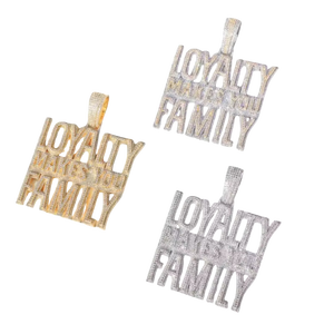 จี้สร้อยคอเรียบง่ายสไตล์ Loyal Family ทำจากสแตนเลสสตีล เหมาะสำหรับใส่ทุกวัน - Product Image 2