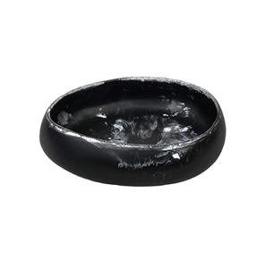 Bol de service en résine écologique de couleur personnalisée, plat fait à la main, passe au lave-vaisselle, pour une utilisation en fête, design moderne et antique - Product Image 1