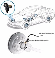 Sensor de Velocidad de Rueda ABS Delantero de Repuesto para FIAT, Calidad OE, Número de Pieza 46811205 46740217