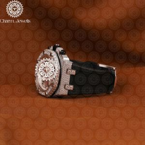 Reloj Mecánico para Hombre Charm Jewells, Caja de Acero Inoxidable, Correa de Silicona, Hebilla con Diamantes, Cronógrafo de Lujo, Esfera Analógica - Product Image 2