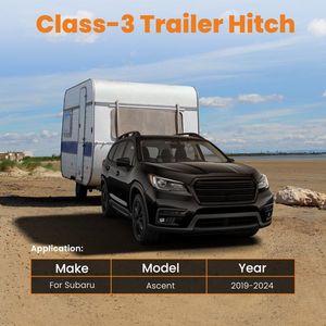 Gancio di traino da 2 pollici Classe III per Subaru Ascent 2019-2024, supporti per gancio rimorchio - Product Image 3