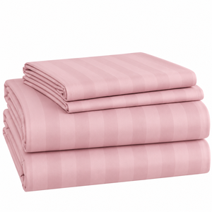 Ensemble de drap-housse et taie d'oreiller rayés noirs, literie moderne pour la maison - Product Image 3