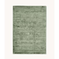 Tapis de sol décoratif de luxe vert sauge uni, doux et moelleux, en viscose, style minimaliste, pour salon et chambre contemporains
