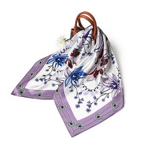 Foulard en Soie Moderne pour Femme, Foulard Carré en Soie de Mûrier Personnalisé, Foulard de Tête de Luxe Tendance, Impression Personnalisée, Fournisseur en Gros - Product Image 4