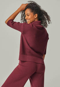 Conjunto Casual de Dos Piezas para Mujer, Color Sólido, Manga Larga, Ropa de Dormir - Product Image 3