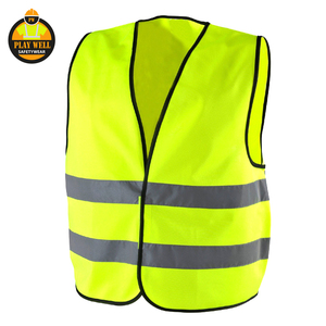 Custom Logo High Visibility Traffic Safety Vest Construction Worker Roadway Work Security Night Safety Clothing Vest - Product Image 3