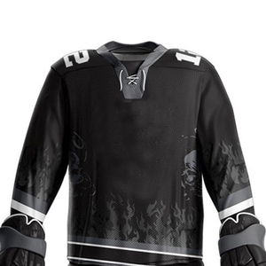 Uniforme de hockey sur glace unisexe de qualité supérieure, confortable et respirant, nouvelle arrivée avec nom d'équipe imprimé OEM - Product Image 4