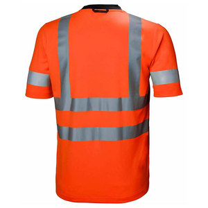 Camisetas de Seguridad de Alta Visibilidad con Tiras Reflectantes para Trabajo Industrial y al Aire Libre, Color Naranja, para Construcción y Taller - Product Image 4