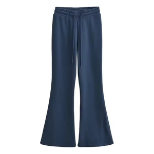 Pantalones Deportivos Anchos de Cintura Alta para Mujer, con Bolsillos, Logotipo Personalizado 2026, Corte Holgado y Largo, para Otoño - Product Image 4