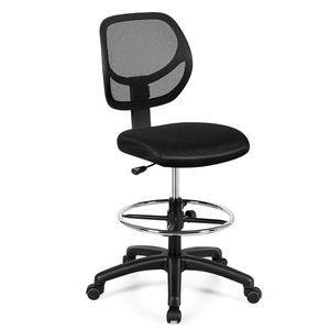 Sedia da Ufficio Ergonomica con Schienale Medio in Rete, Altezza Regolabile, 1 Pezzo - Product Image 3
