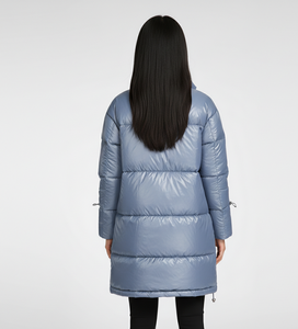 Manteaux d'hiver 2026 tendance pour femmes : doudounes décontractées à manches longues, personnalisables avec logo, pour femmes - Product Image 2