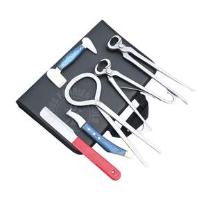 Kit complet d'entretien des sabots de cheval avec pince à sabots pour poulain, testeur de douleur des sabots, pince à sabots de 12 pouces, pince à sabots, couteau à sabots, couteau à sabots à boucle large - Product Image 1