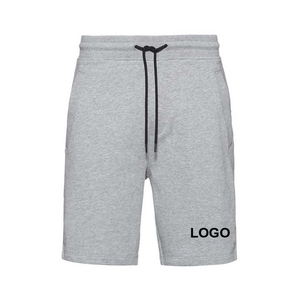 กางเกงขาสั้นผู้ชายเอวสูง ผ้าถัก ระบายอากาศ กันลม ผ้าฝ้าย มีซิปและกระเป๋า เหมาะสำหรับออกกำลังกาย - Product Image 1