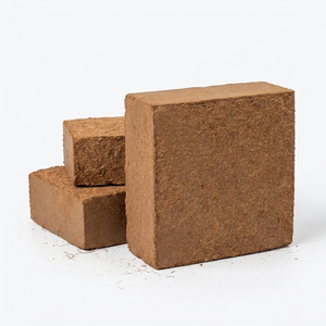 <b>Coir</b> Pith Compressed <b>Block</b> - High EC Cocopeat <b>Block</b> - 5kg Batch Tested Coco Peat Trade Buyers Indian Supplier - Product Image 1