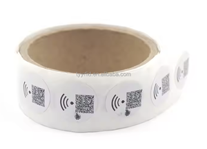 Biểu tượng tùy chỉnh lập trình 13.56 MHz <span class=keywords><strong>NFC</strong></span> <span class=keywords><strong>Tag</strong></span> có thể in RFID tần số cao Sticker <span class=keywords><strong>NFC</strong></span> cho thanh toán - Product Image 4