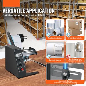 Dispenser Automatico di Etichette con Separatore, Larghezza 0,6 pollici, Lunghezza 4,9 pollici/151 mm, Larghezza 0,1 pollici, Lunghezza 5,9 pollici/3150 mm, Macchina Separatrice di Etichette - Product Image 2