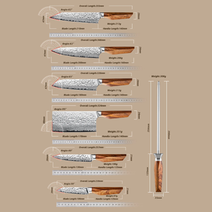 Premium Damascus Steel <b>Kitchen</b> <b>Knife</b> Set Japanese Style Razor <b>Sharp</b> Chef Cutlery OEM Factory Supplier - Product Image 2