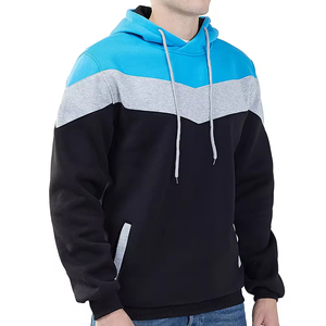 Sweat à capuche personnalisé pour homme, pull d'hiver de haute qualité, mélange polyester/coton, motif uni, respirant, séchage rapide, décontracté - Product Image 4