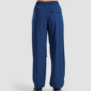 <b>Women's</b> Solid Color Full Length Loose Fit <b>Harem</b> <b>Pants</b> Elastic Waist Quick Dry Oxford Fabric Casual Autumn Style fit knitted - Product Image 2