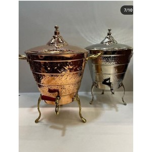 Distributeur d'eau vintage en cuivre avec couvercle, grande capacité, pour la maison, emballage individuel - Product Image 3