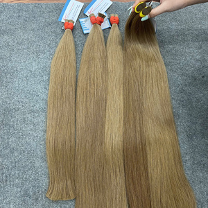 Meilleures ventes 2026 – Lot de cheveux bruns naturels vietnamiens, extensions de cheveux humains lisses, double trame, prix de gros - Product Image 1